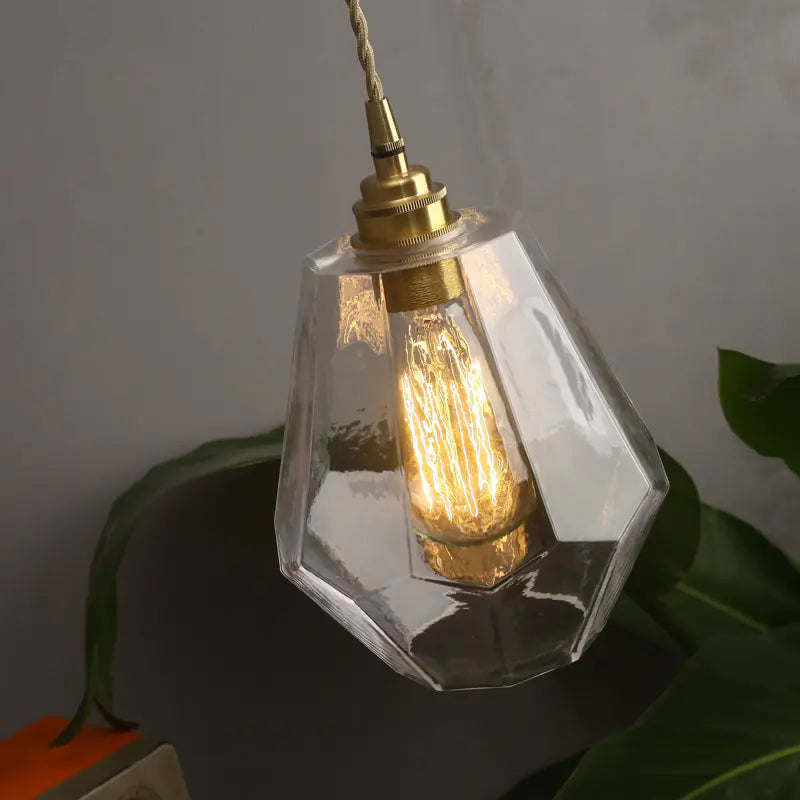 Nordic Brass and Glass Pendant Light