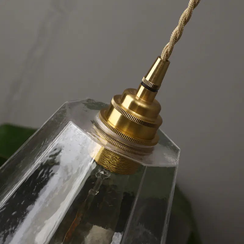 Nordic Brass and Glass Pendant Light
