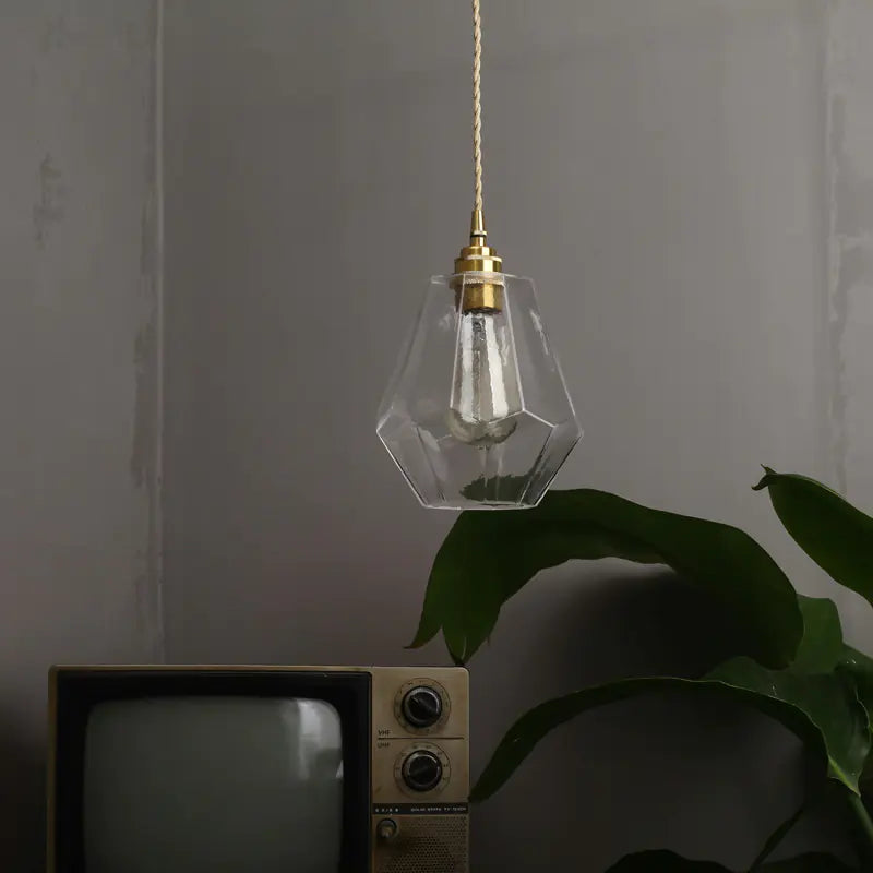 Nordic Brass and Glass Pendant Light