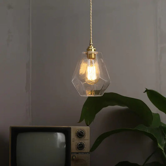 Nordic Brass and Glass Pendant Light